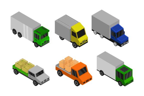 6 isometric set - truck 1