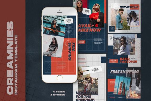  Creamnies Instagram Templates