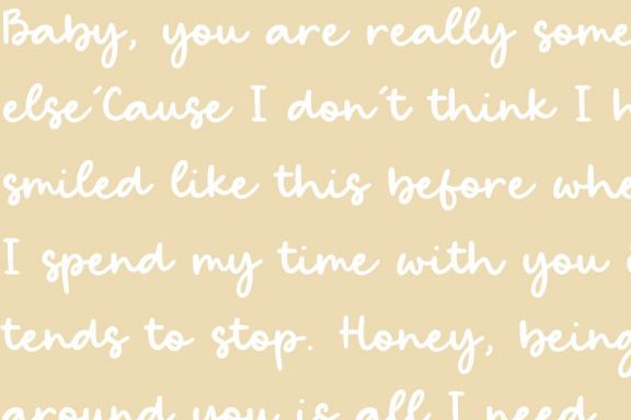 Bright Candy Cute Modern Calligraphy Font