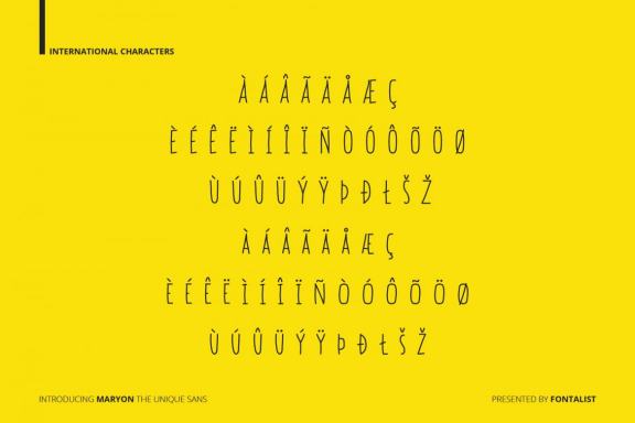 Maryon The Allcaps Sans