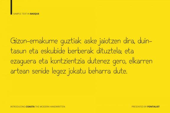 Coasta The Modern Handwritten