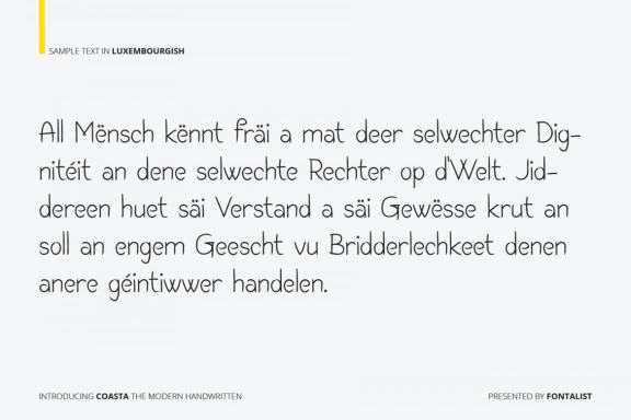 Coasta The Modern Handwritten