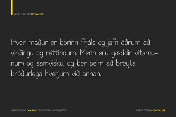 Coasta The Modern Handwritten