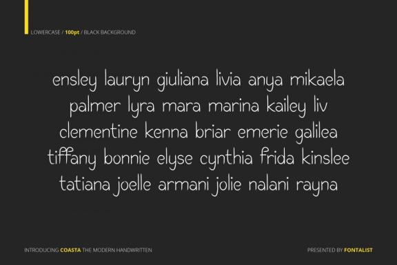 Coasta The Modern Handwritten