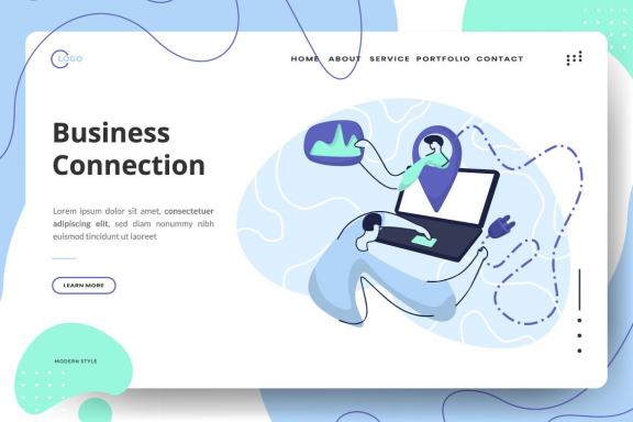 Team Work set Illustration