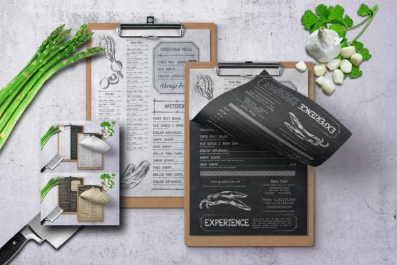 Single Page Vintage Menu Bundle