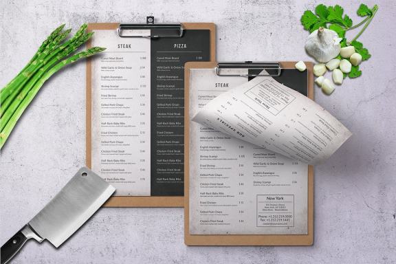 Single Page Vintage Menu Bundle