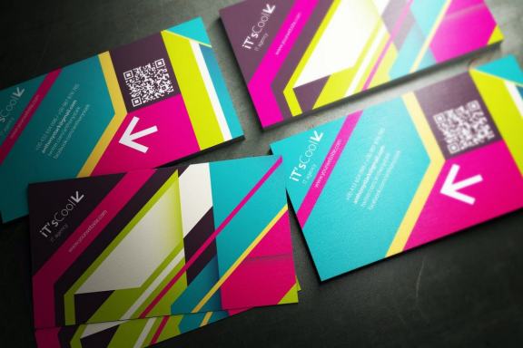 Color Belts Business Card Design