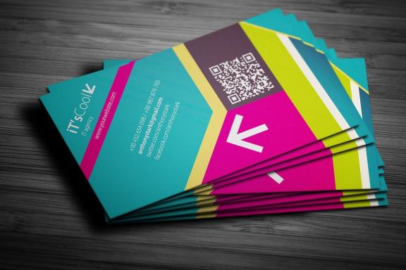 Color Belts Business Card Design