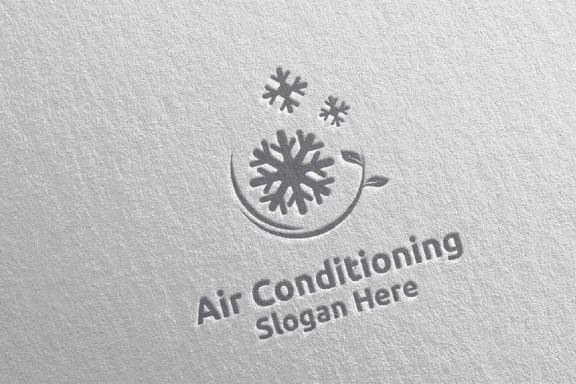 Green Snow Air Conditioning and Heating Services Logo Design 32