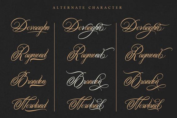 Marmoreal Decorative Script