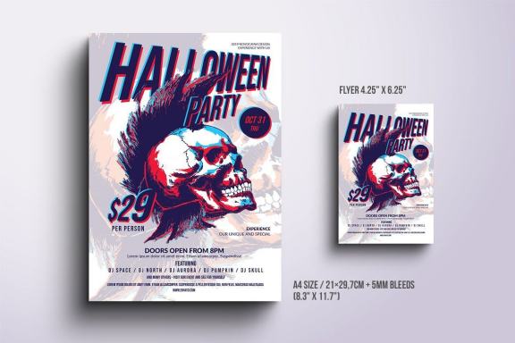 Funky Halloween Poster & Flyer