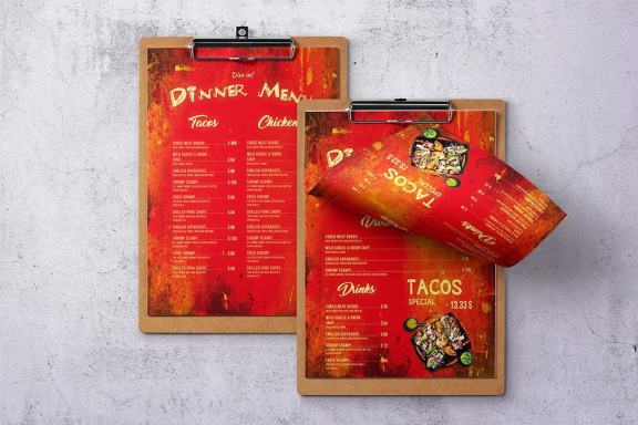 Mexican Cuisine Food Menu Bundle