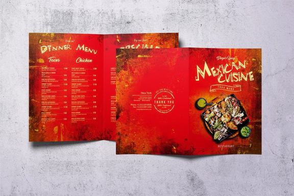 Mexican Cuisine Food Menu Bundle