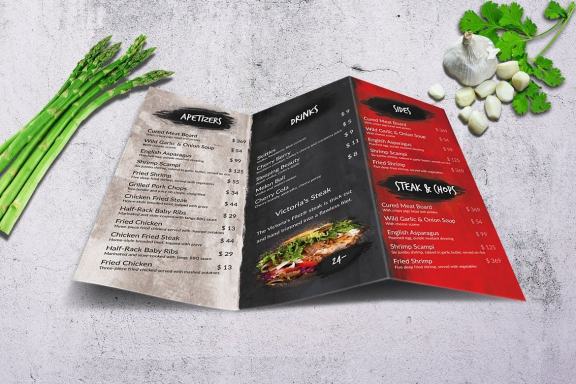 Vintage Trifold Menu Bundle