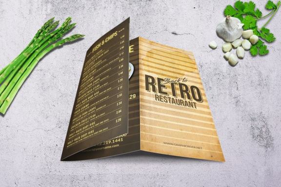 Vintage Trifold Menu Bundle