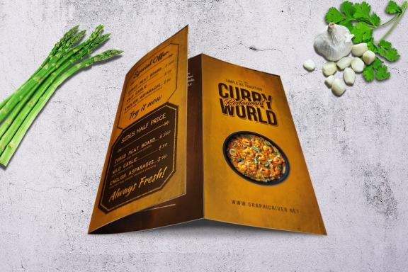 Vintage Trifold Menu Bundle