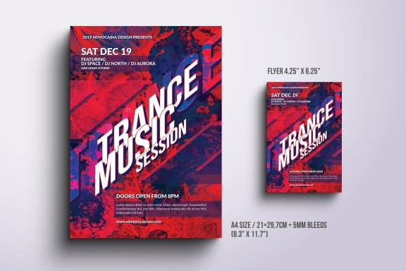 Trance Music Flyer