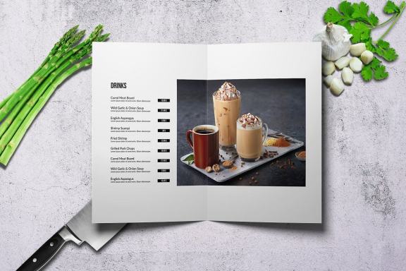 Lagard Plaza Bifold Menu A4 and US Letter