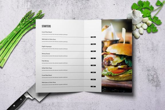 Lagard Plaza Bifold Menu A4 and US Letter