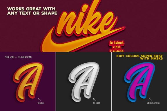 Double Paper Cut Effect & Lettering