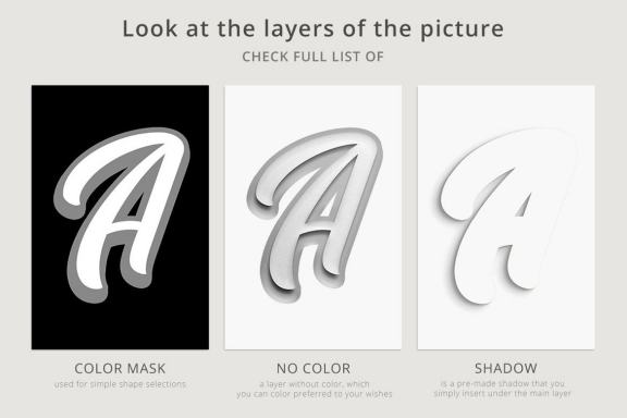 Double Paper Cut Effect & Lettering