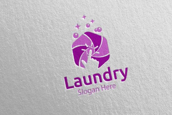 Laundry Dry Cleaners Logo 50