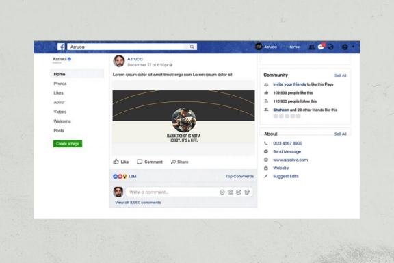 Barbershop Facebook Cover
