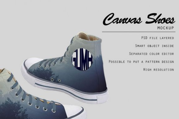 Canvas Shoes Mockup