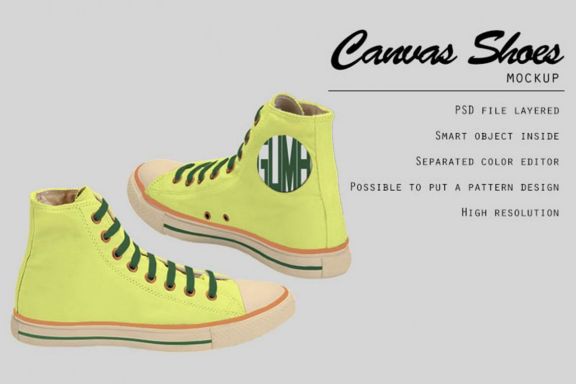 Canvas Shoes Mockup