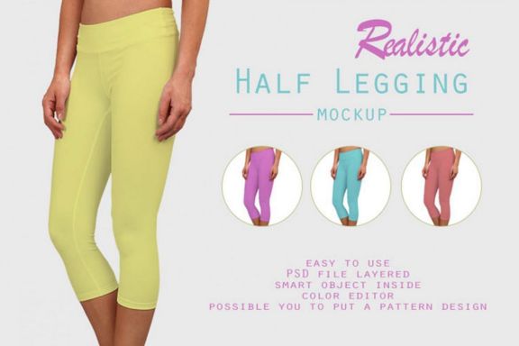 Half Leggins Mockup