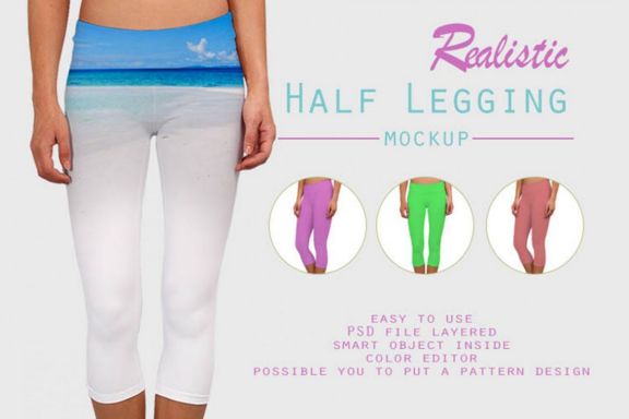 Half Leggins Mockup