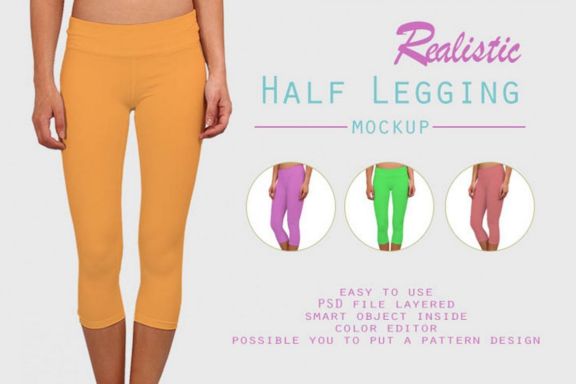 Half Leggins Mockup