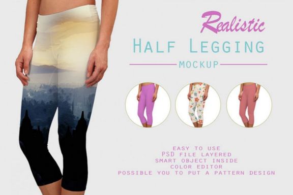 Half Leggins Mockup