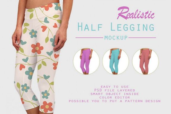 Half Leggins Mockup