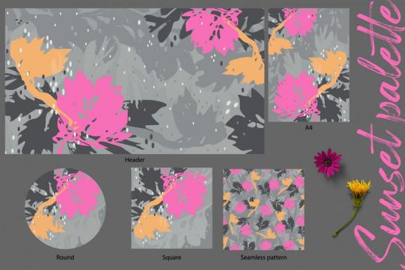Autumn cutout: vector graphic art and cutout leaves