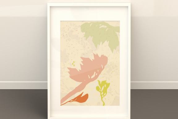 Autumn cutout: vector graphic art and cutout leaves