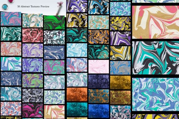 50 Marble and Glitter Textures