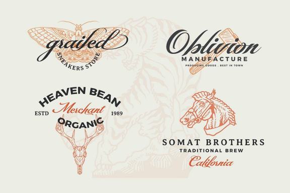 Montante Decorative Script