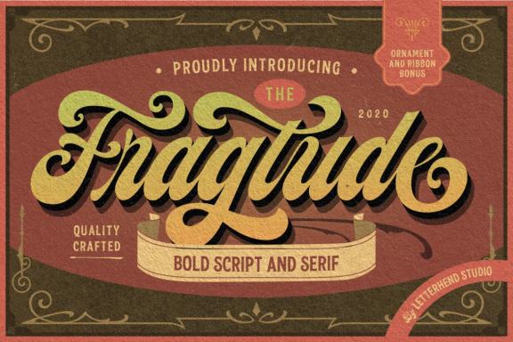 Fragtude - Vintage Display Typeface