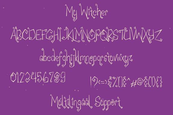 My Witcher - Spooky Curly Font
