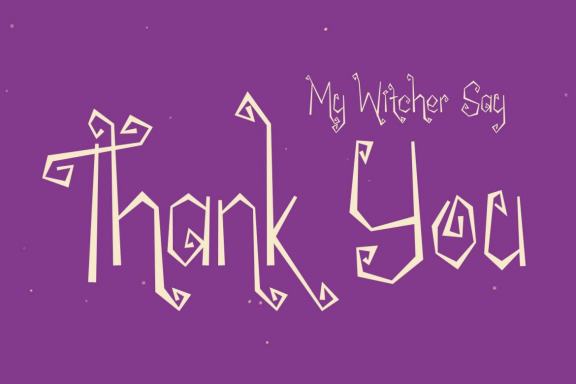 My Witcher - Spooky Curly Font