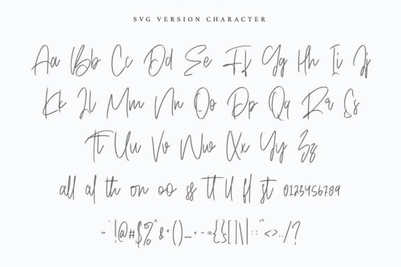 Objectives SVG Brush Font