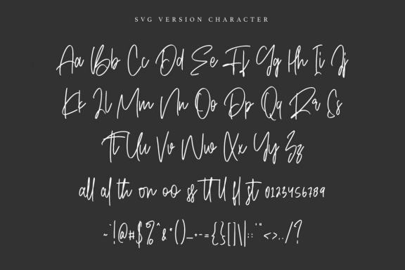Objectives SVG Brush Font