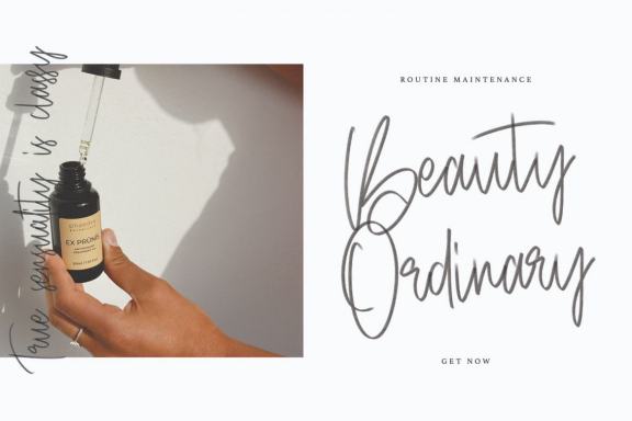 Objectives SVG Brush Font