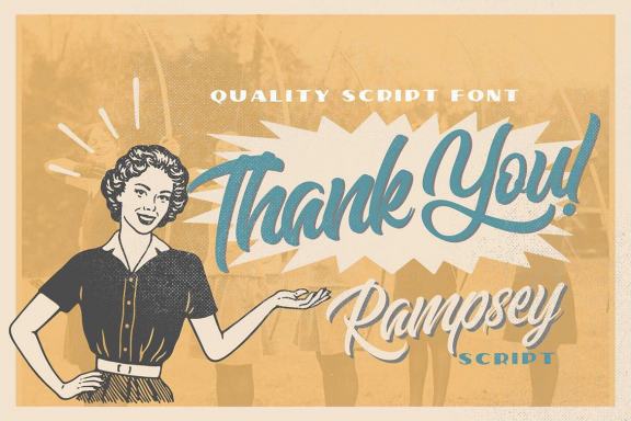 Rampsey Retro Script