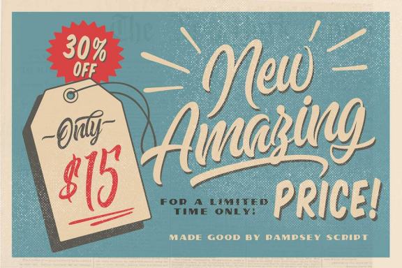 Rampsey Retro Script
