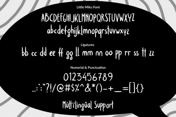 Little Miku Cartoon Font