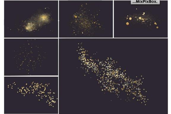 Gold Dust Photo Overlays
