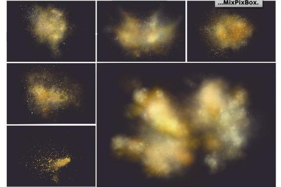 Gold Dust Photo Overlays